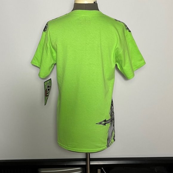 MMA Elite Green T-Shirt With Crosses And Fleur De Lis Design NWT - Picture 3 of 11